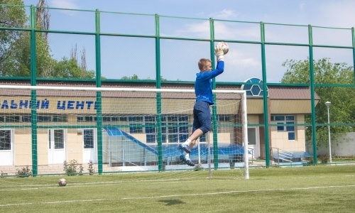 Фоторепортаж с предыгровой тренировки «Жетысу Б»