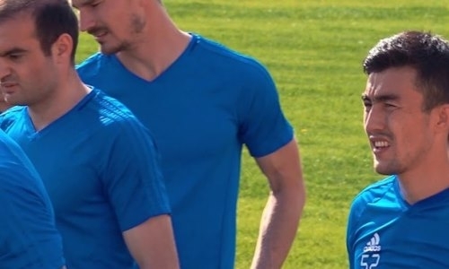 Видео предыгровой тренировки «Жетысу»