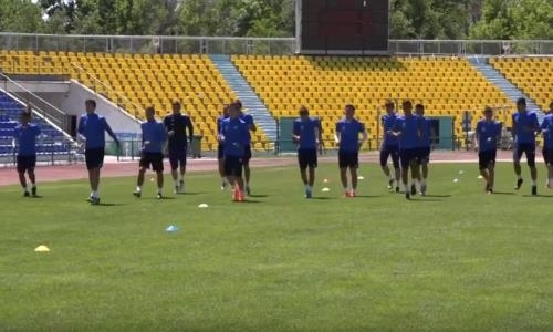 Видео предыгровой тренировки «Жетысу Б» в Таразе