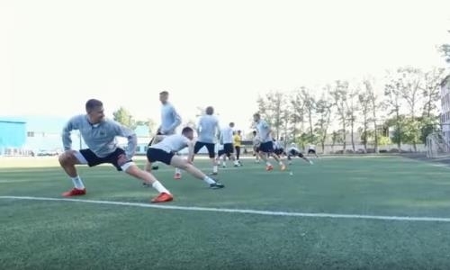 Видео предыгровой тренировки «Тобола»