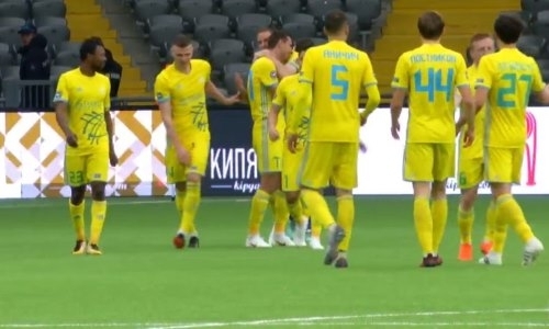 Видео автогола Главины матча Премьер-Лиги «Астана» — «Жетысу»