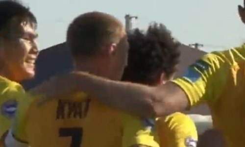 Видео гола Исаэля матча Премьер-Лиги «Атырау» — «Кайрат»