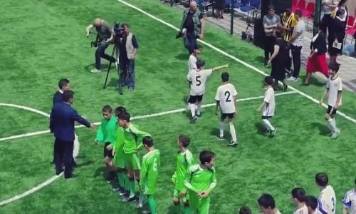 Видео открытия футбольного поля для детей с ДЦП в Алматы