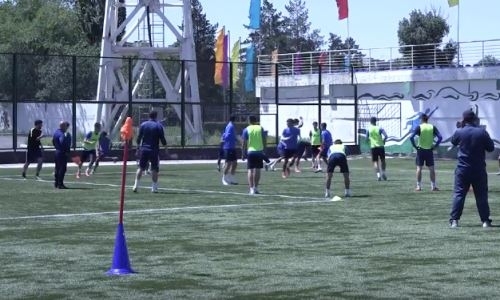 Видео предыгровой тренировки «Жетысу Б»