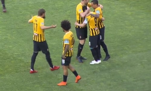 Видео гола Исламхана матча Премьер-Лиги «Кайрат» — «Актобе»