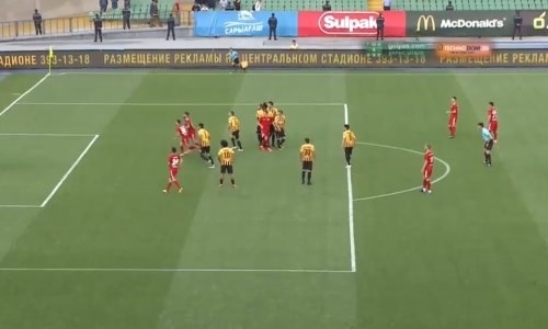 Видео гола Пиззелли матча Премьер-Лиги «Кайрат» — «Актобе»