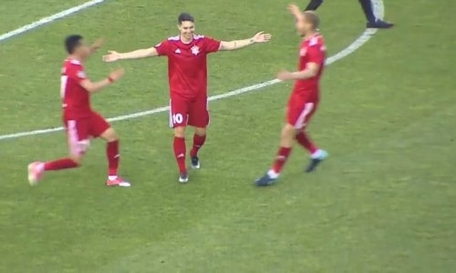 Видео второго гола Пиззели матча Премьер-Лиги «Кайрат» — «Актобе»