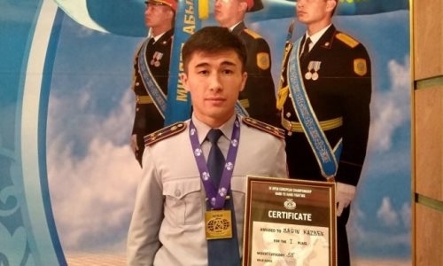 Алматинский полицейский стал чемпионом Европы по рукопашному бою