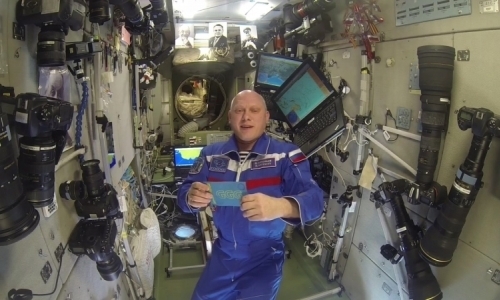 Головкину записали видеообращение прямо из космоса