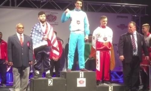 17-летний казахстанец стал чемпионом мира по пауэрлифтингу
