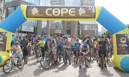 Велопробег с участием олимпийских призеров прошел в Алматы