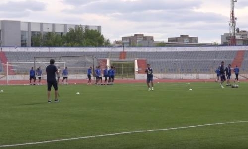 Видео предыгровой тренировки «Жетысу Б» в Темиртау