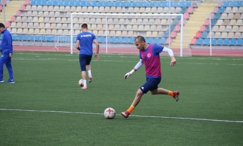 Фоторепортаж с предыгровой тренировки «Окжетпеса»