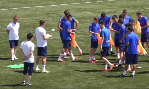 Видео с предыгровой тренировки «Жетысу»