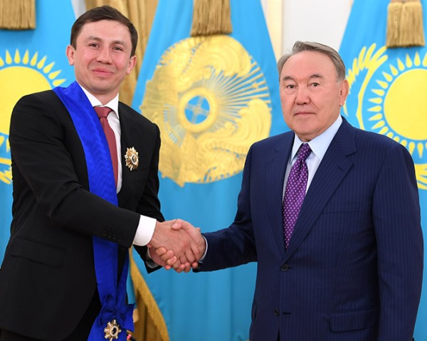 «Ты непревзойденный». Геннадий Головкин встретился с Нурсултаном Назарбаевым