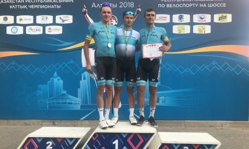 Гонщики «Астаны» заняли весь подиум групповой гонки на чемпионате Казахстана