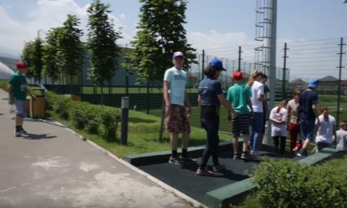 Детский дом «Жануя» с визитом посетил спортивную базу «Кайрата»