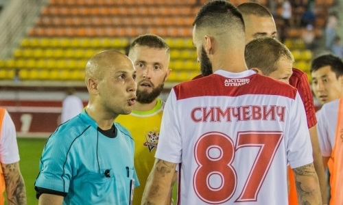 Футболист «Актобе» дисквалифицирован на два матча за грубую игру