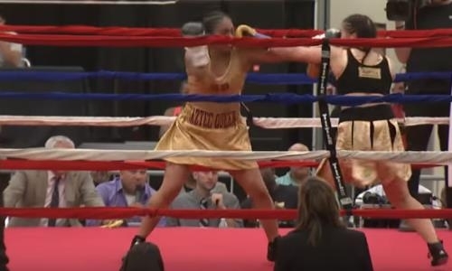 Видео женского «рубилова», в котором казахстанка была нокаутирована американкой