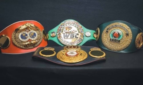 Чемпионские пояса GGG можно увидеть в Библиотеке Елбасы