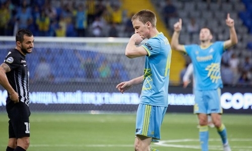 Болельщики «Астаны» признали Томасова лучшим игроком матча против «Шахтера»