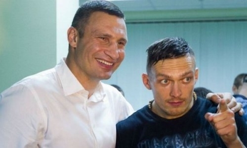 Виталий Кличко поддержал Усика перед боем с подопечным тренера Головкина