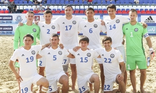 Сборная Казахстана по пляжному футболу разгромила Грецию