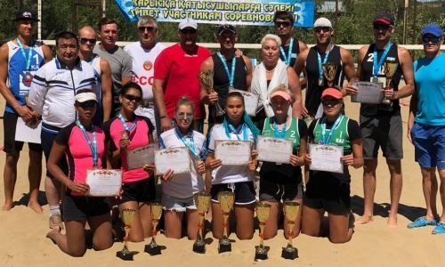 Состоялся третий тур чемпионата Казахстана по пляжному волейболу