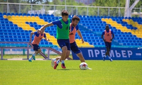 Фоторепортаж с предыгровой тренировки «Жетысу»