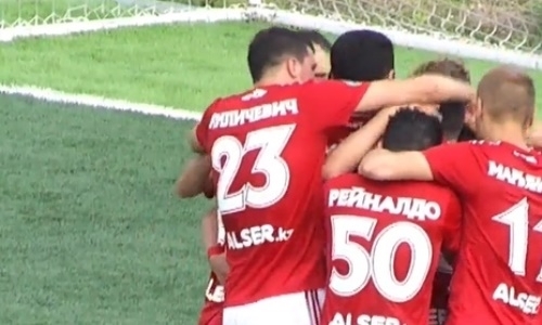 Видео гола Пиззелли матча Премьер-Лиги «Кызыл-Жар СК» — «Актобе»