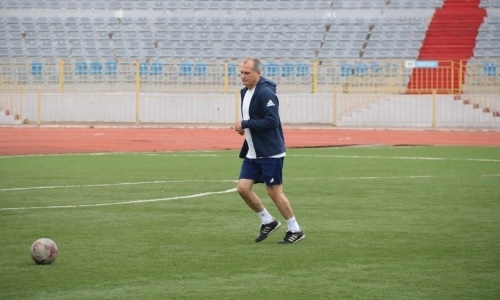 Фоторепортаж с предыгровой тренировки «Окжетпеса» в Темиртау