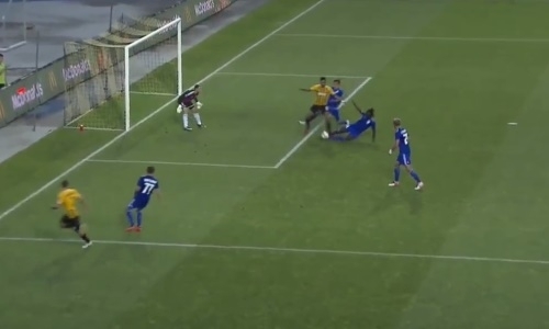 Видео автогола Мавутора матча Премьер-Лиги «Кайрат» — «Жетысу»