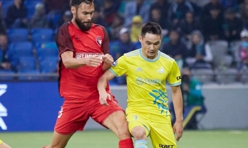 Завершился первый тайм матча Лиги Чемпионов «Мидтьюлланд» — «Астана»