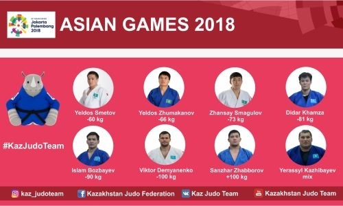 Стал известен состав сборной Казахстана по дзюдо на Азиатские игры-2018