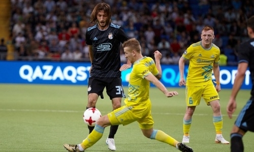 Завершился первый тайм матча Лиги Чемпионов «Динамо» Загреб — «Астана»