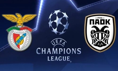 «Qazsport» покажет прямую трансляцию матча Лиги Чемпионов «Бенфика» — ПАОК