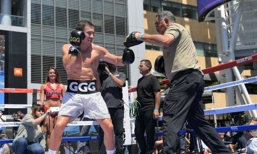 Онлайн-трансляция открытой тренировки Геннадия Головкина и Сауля «Канело» Альвареса перед боем 15 сентября