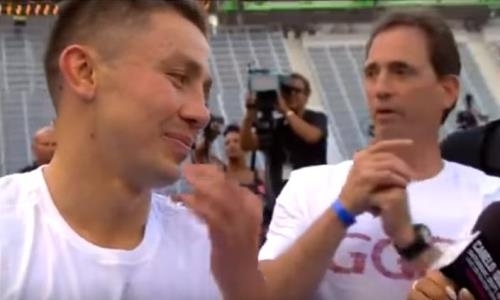 Полное видео открытой тренировки Головкина и Альвареса