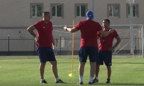 Видео предыгровой тренировки «Акжайыка»