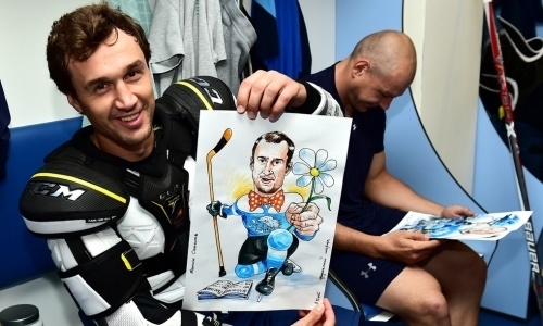 Игроки «Барыса» получили шаржи