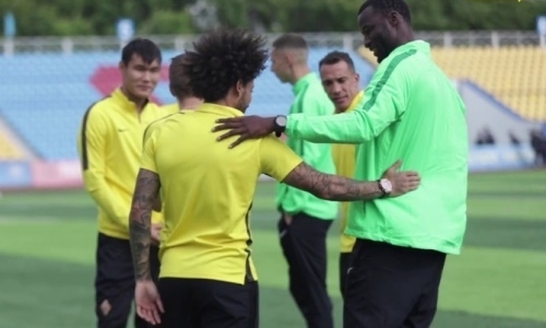 Видеосюжет матча Премьер-Лиги «Кызыл-Жар СК» — «Кайрат» 1:3