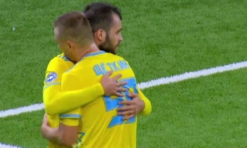 Видео второго гола Щеткина матча Премьер-Лиги «Астана» — «Кызыл-Жар СК»