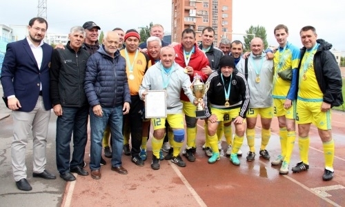 Ветераны футбола отметили юбилей Астаны