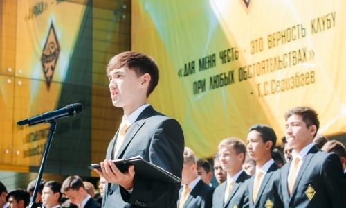 В Академии Сегизбаева прошла церемония присяги воспитанников «Кайрата»