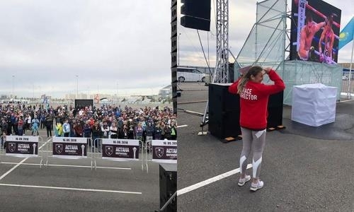 Участники Astana Marathon-2018 смогли посмотреть второй бой Головкин — «Канело»