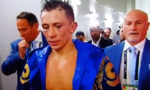 В сеть попало видео реакции расстроенного Головкина после боя с «Канело»