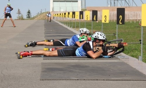 В Алматы прошли эстафеты чемпионата РК по летнему биатлону