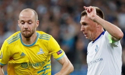 Завершился первый тайм матча Лиги Европы «Динамо» Киев — «Астана»