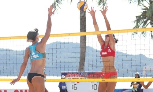 В следующий круг азиатского турнира по пляжному волейболу прошли четыре казахстанские пары