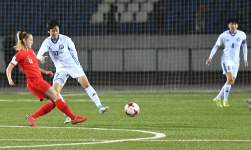 Фоторепортаж с матча отбора женского чемпионата мира-2019 Казахстан — Англия 0:6